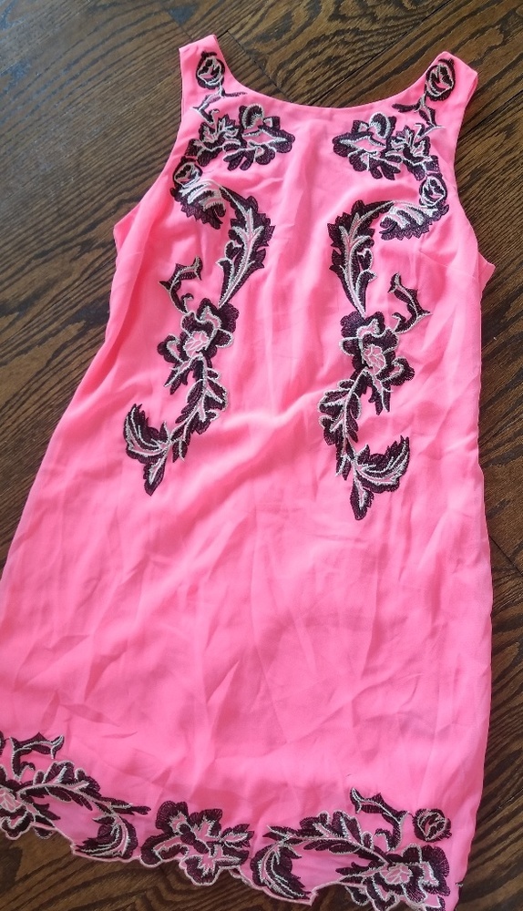 New! Arc & Co Hot Pink Summer Dress